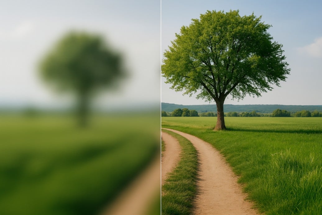Brille als Symbol für individuell abgestimmte Hypnose